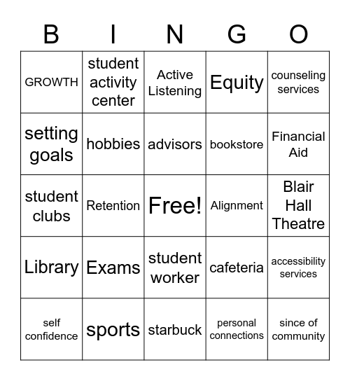 G.E.A.R. Bingo 2 Bingo Card