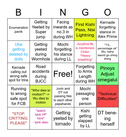 TEA Memes Bingo Card