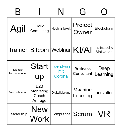 LinkIn IT BingoB Bingo Card
