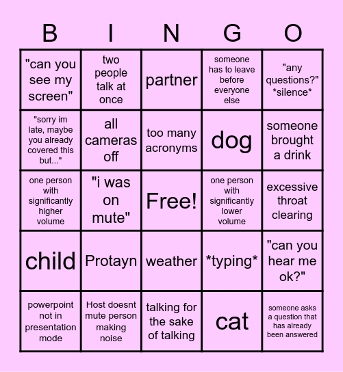 BDBingo Card