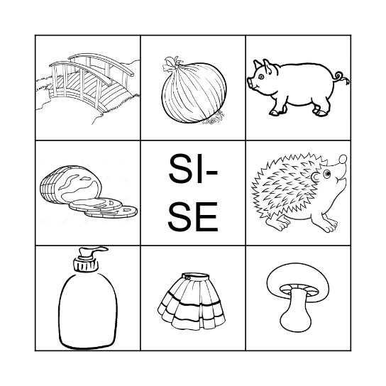 SI-SE (pilt) Bingo Card