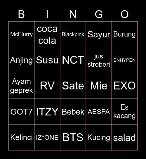 Ale Bingo Card