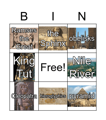 English Village Egypt Bingo Card
