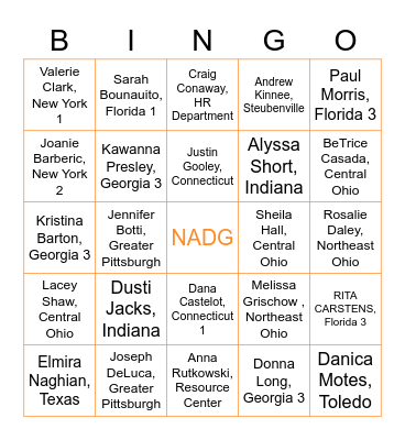 BLOOM Bingo! Bingo Card