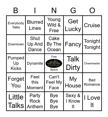 K-Pub Music Bingo! The 2000's Bingo Card