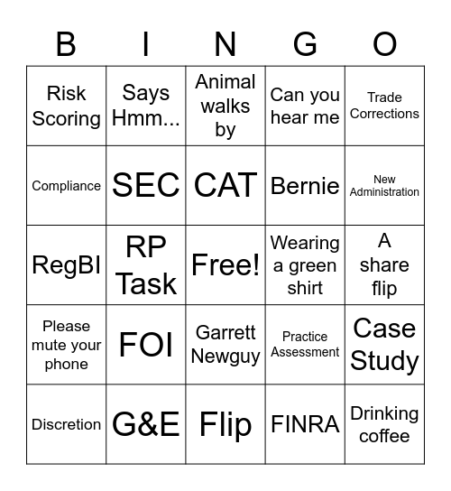 2021  Leadership Conference Bingo Card