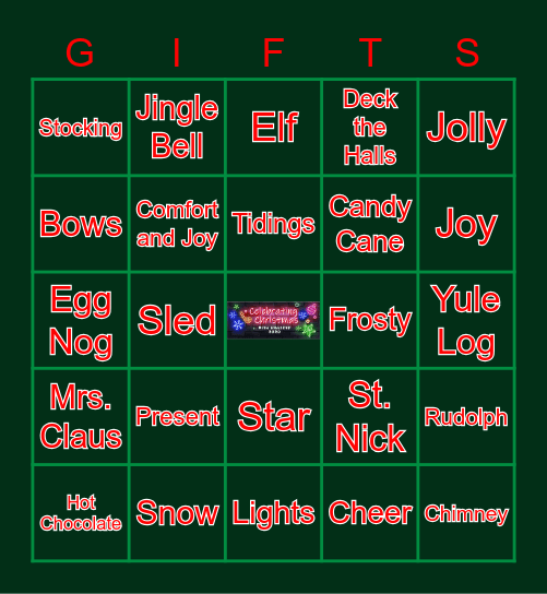 Celebrate Christmas at Hilldrup Bingo Card