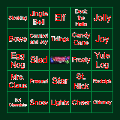 Celebrate Christmas at Hilldrup Bingo Card