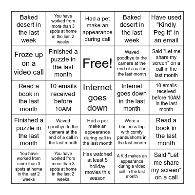 Praesidium Bingo Card