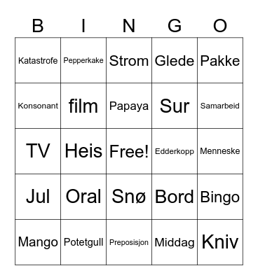 LAX BINGOOOOO Bingo Card