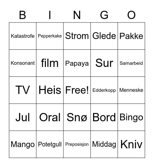 LAX BINGOOOOO Bingo Card