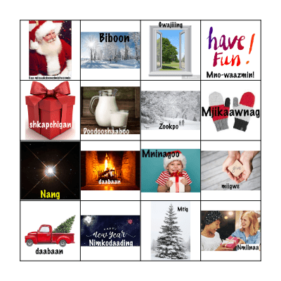 Biboon - Niibaanamaang Bingo Card