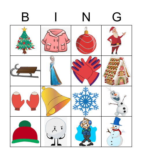 WINTER Bingo Card