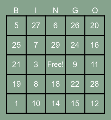 Find someone who... Bingo Card