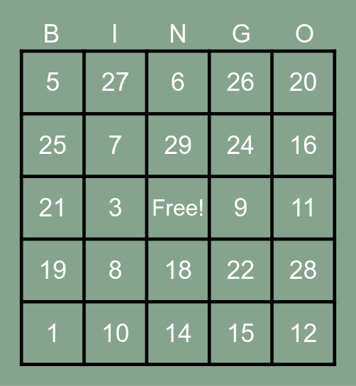 Find someone who... Bingo Card