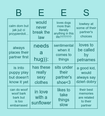 MARK CYBERPUNK!AU Bingo Card