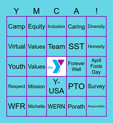 YMCA Bingo Card