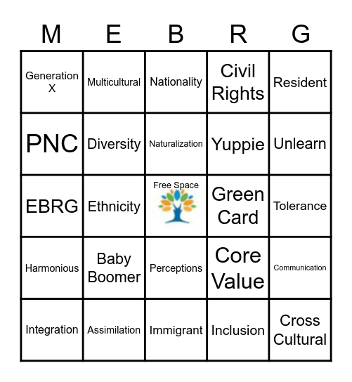 MULTICULTURAL EBRG Bingo Card