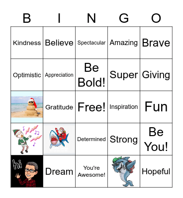 Sharktastic Bingo Card