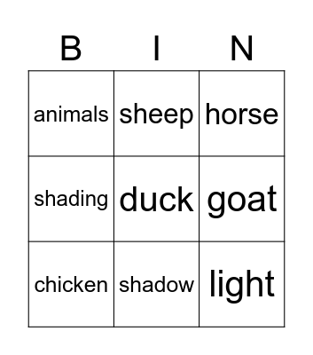 P2/1 Bingo for Friday Bingo Card