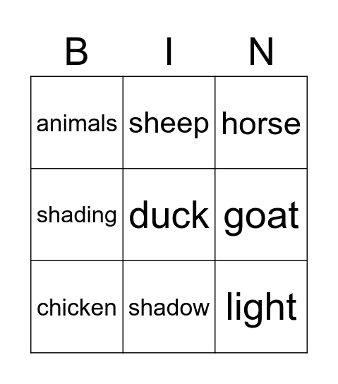 P2/1 Bingo for Friday Bingo Card
