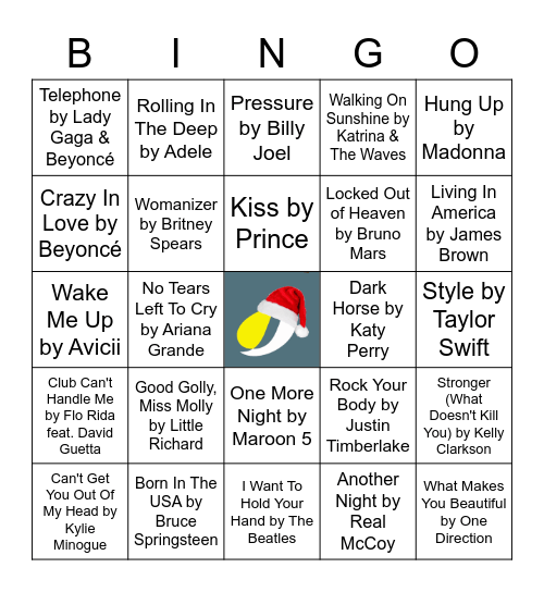 Jazz of Taylors Team Music Bingo~Round 2 Bingo Card