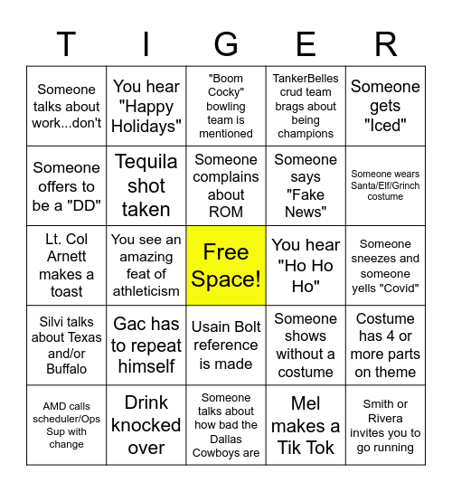 909th OLYMPIC BINGO Card