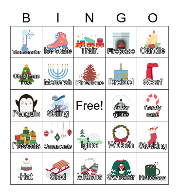 Winter Bingo Card