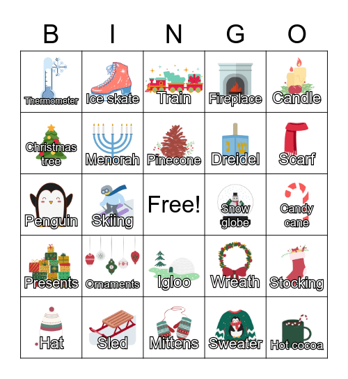 Winter Bingo Card