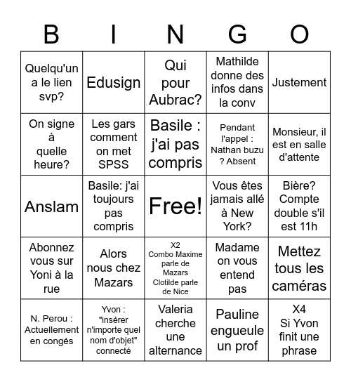 MDMI BINGO Card