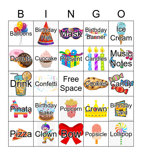 JA'LEIGHS BIRTHDAY BINGO Card