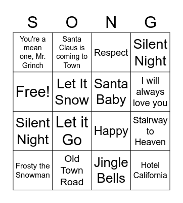 Chantelle Bingo Card