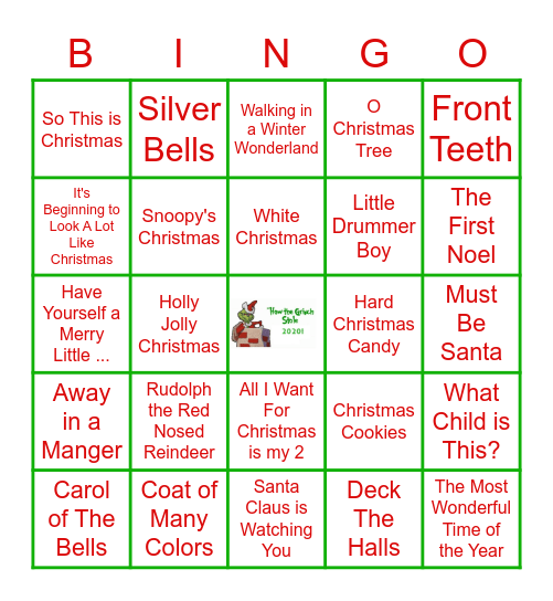 How the Grinch Stole 2020! Bingo Card