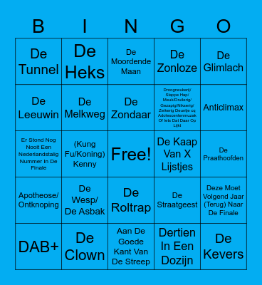 MuMeLadder Bingo - Editie 2020 Bingo Card