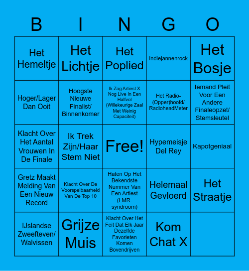 MuMeLadder Bingo - Editie 2020 Bingo Card