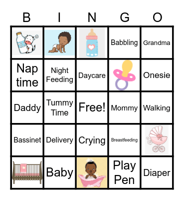 Oh Baby Bingo! Bingo Card