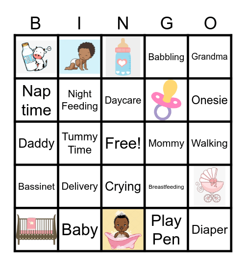 Oh Baby Bingo! Bingo Card