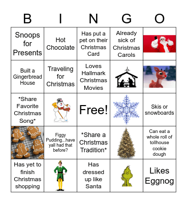 Ultimate Christmas Bingo Card