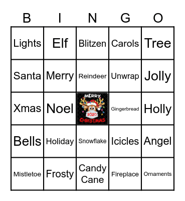 Central Holiday Bingo!!! Bingo Card