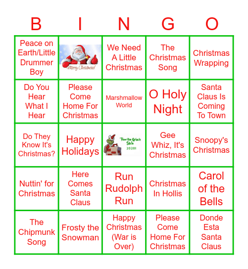 How the Grinch Stole 2020! Bingo Card