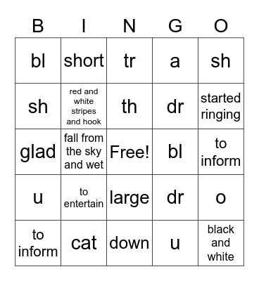 Reading Review Bingo Card