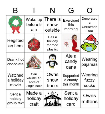 *Holiday Bingo* Bingo Card