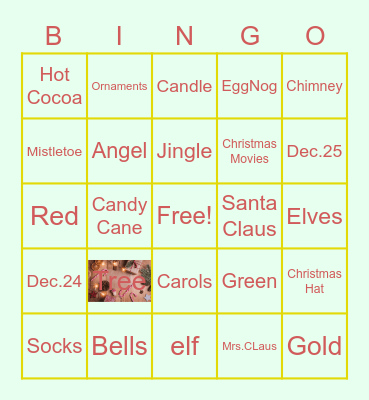 Christmas Bingo Card