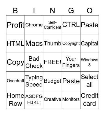 Comp Lit Final Review Bingo Card