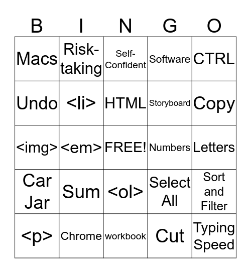 Comp lit final review by Heidi Reed Bingo Card