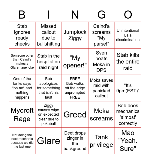 Antares 5.4 Prog Bingo Card