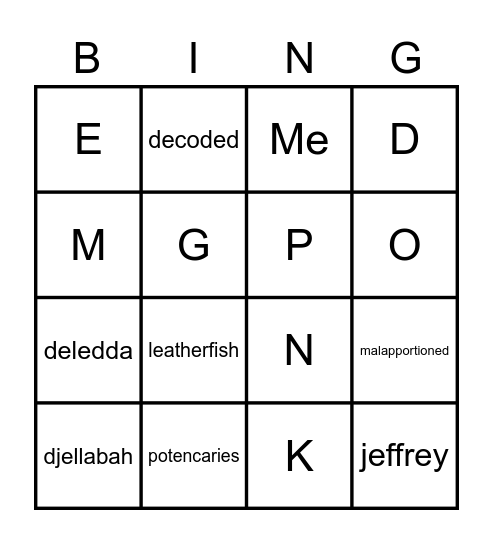 Check Bingo Card