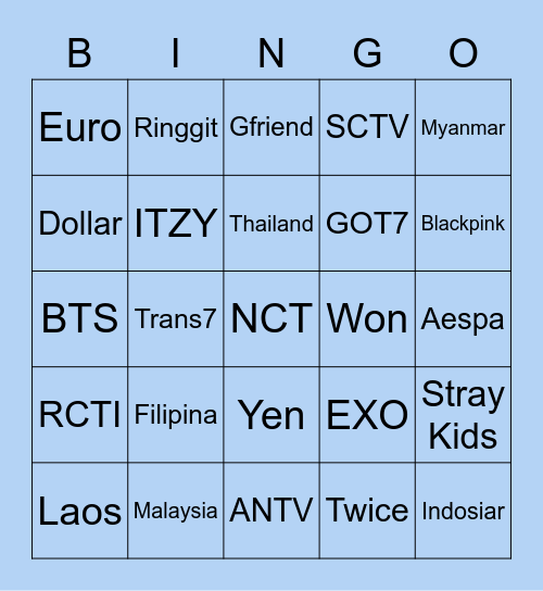 Punya Wila ✨ Bingo Card