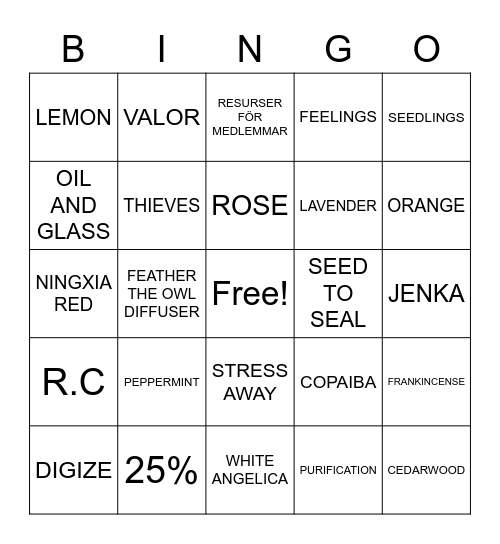 LUCIA HAPPY BOOST Bingo Card