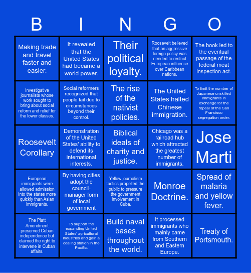 CRM 1.6 & 2.1 Bingo Card